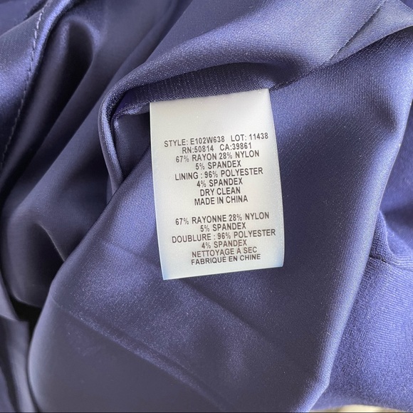 Elie Tahari Lourdes slit-sleeve sheath dress, indigo - Picture 7 of 7